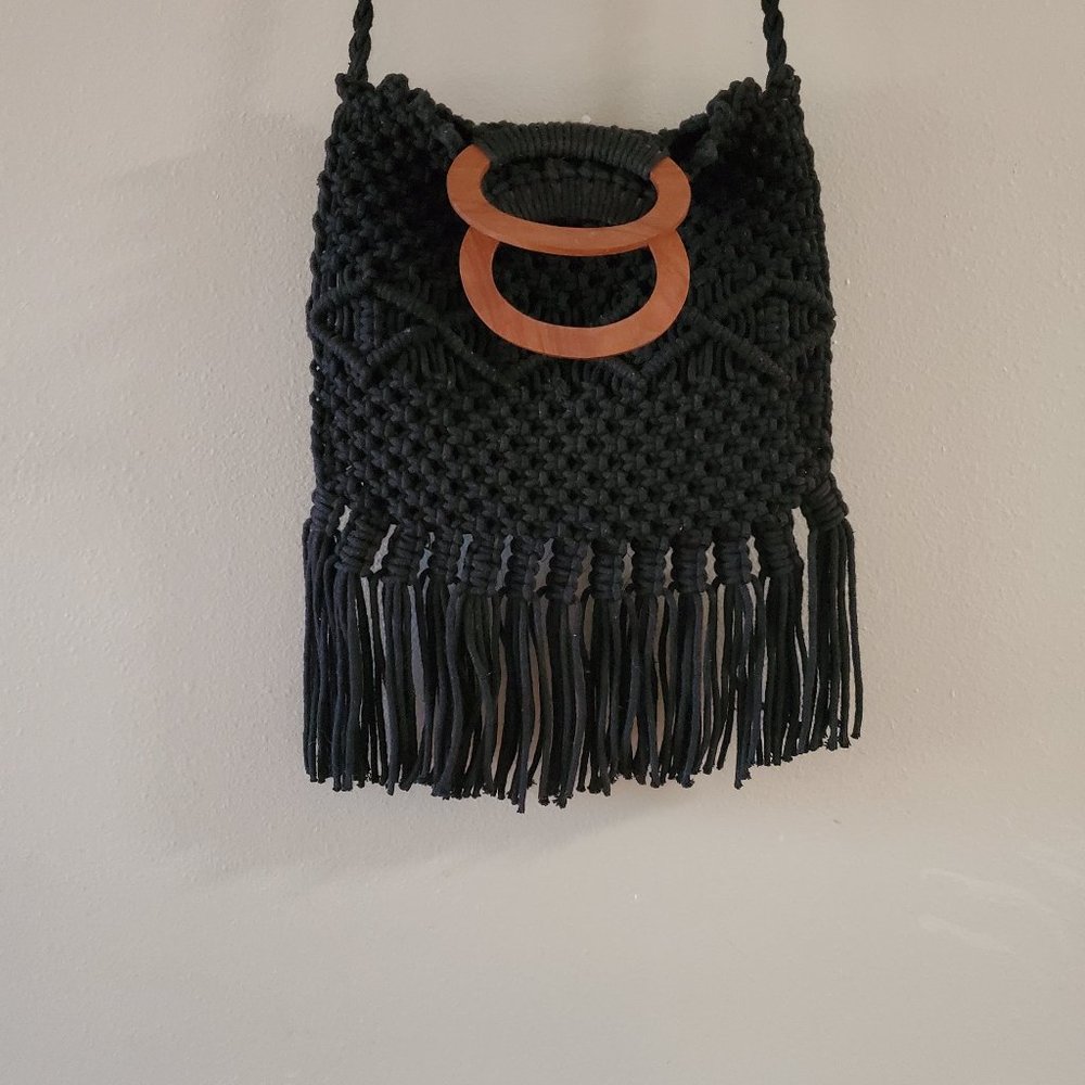 Rachel Zoe X Danielle Nicole Macrame Purse - image 5